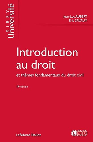Beispielbild fr Introduction au droit et thmes fondamentaux du droit civil 19ed zum Verkauf von Gallix