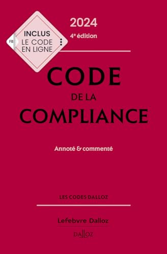 Beispielbild fr Code de la compliance 2024, annot et comment. 4e d. zum Verkauf von medimops