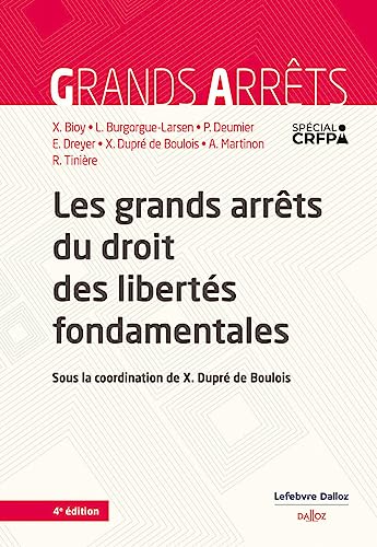 Stock image for Les grands arr ªts du droit des libert ©s fondamentales 4ed [FRENCH LANGUAGE - Soft Cover ] for sale by booksXpress