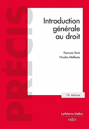 Beispielbild fr Introduction gnrale au droit 15ed zum Verkauf von Buchpark