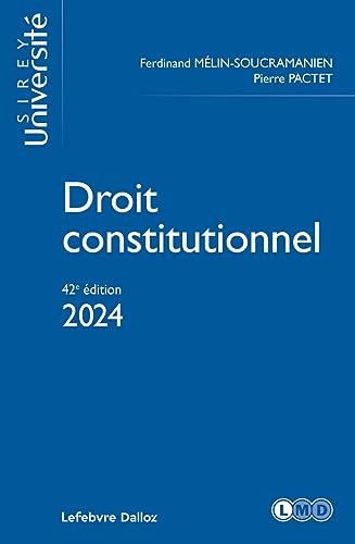 Beispielbild fr Droit constitutionnel 2024 42ed zum Verkauf von Gallix