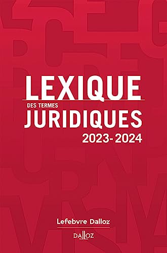 Stock image for Lexique des termes juridiques 2023-2024 for sale by Gallix