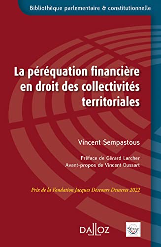 Beispielbild fr La prquation financire en droit des collectivits territoriales zum Verkauf von Ammareal