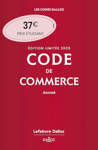 9782247229994: Code de commerce annot: Edition limite