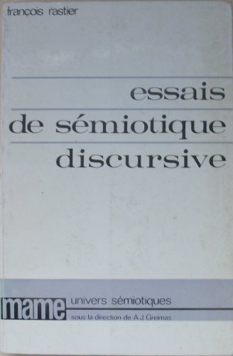 Beispielbild fr Essai de smiotique discursive zum Verkauf von De pierre et d'encre