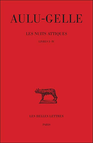 Stock image for Les Nuits Attiques: Livres I-iv: Vol 1 for sale by Revaluation Books