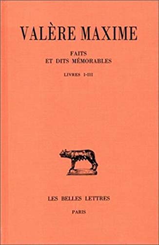 Beispielbild fr Faits et dits mmorables (Re-Connaissances) (French and Latin Edition) zum Verkauf von Gallix
