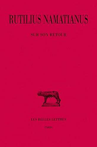 Beispielbild fr Sur son retour (Collection Des Universites De France Serie Latine) (French Edition) zum Verkauf von Gallix