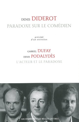 9782251444482: Paradoxe Sur Le Comedien (Romans, Essais, Poesie, Documents) (French Edition)