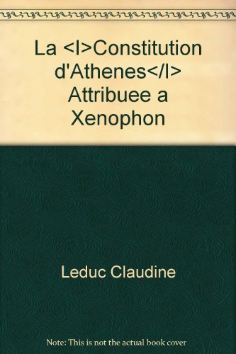 9782251601922: La "constitution d'Athnes" attribue  Xnophon