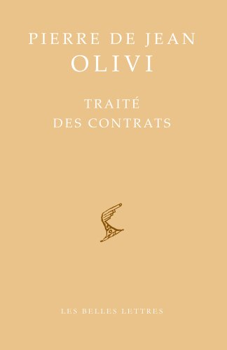 Beispielbild fr Pierre de Jean Olivi: Trait des contrats (Bibliotheque Scolastique) (French Edition) zum Verkauf von PAPER CAVALIER UK