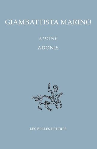 Imagen de archivo de Adone / Adonis (Bibliotheque Italienne) (French and Italian Edition) a la venta por GF Books, Inc.