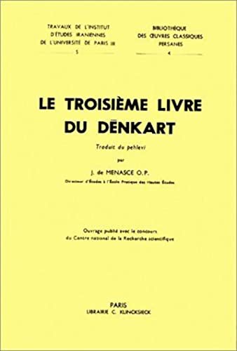 Beispielbild fr Le Troisieme Livre De Denkart zum Verkauf von Revaluation Books