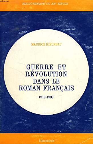 9782252016879: Guerre et revolution dans le roman