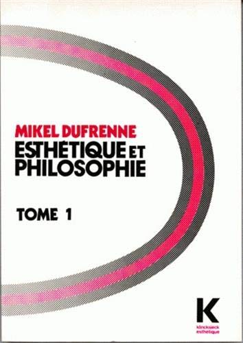 9782252026441: Esthtique et philosophie Tome I (Collection D'Esthetique) (French Edition)