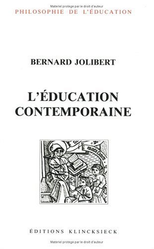 Beispielbild fr L'ducation contemporaine [Broch] Jolibert, Bernard zum Verkauf von Au bon livre