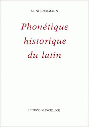 9782252027745: Phontique historique du latin 1985