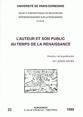 Stock image for L'Auteur Et Son Public Au Temps de la Renaissance (French Edition) for sale by Gallix