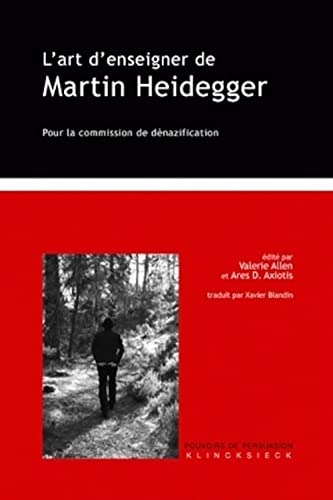 Beispielbild fr L'art d'enseigner de Martin Heidegger zum Verkauf von medimops