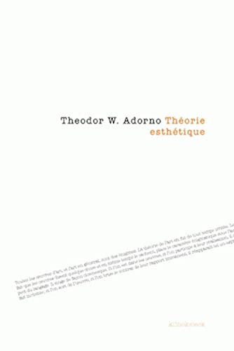 9782252037904: Thorie esthtique: 50 (Collection D'esthetique)