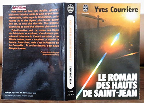 Stock image for Le Roman des Hauts de Saint-Jean for sale by Librairie Th  la page