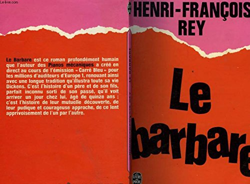 Imagen de archivo de Le Barbare (Le Livre de poche) a la venta por Librairie Th  la page