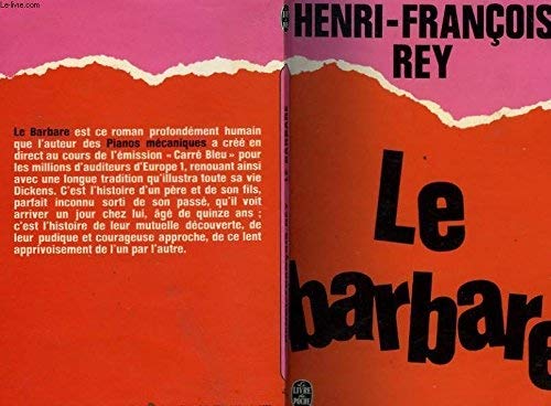 Stock image for Le Barbare (Le Livre de poche) for sale by Librairie Th  la page