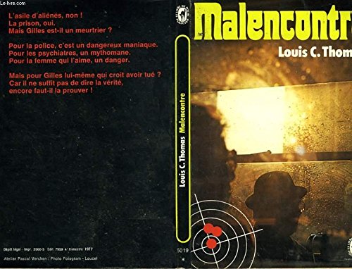 Beispielbild fr Malencontre zum Verkauf von Librairie Th  la page