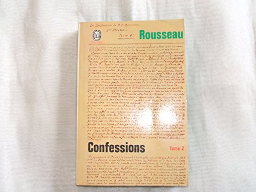 Stock image for confessions tome 2 for sale by Chapitre.com : livres et presse ancienne