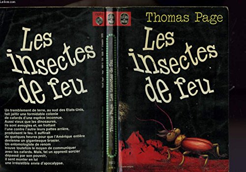 Stock image for Les Insectes de feu for sale by Librairie Th  la page