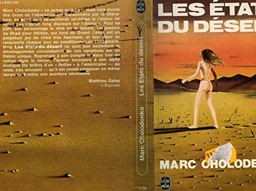 Imagen de archivo de Les etats du desert : roman [Paperback] a la venta por LIVREAUTRESORSAS