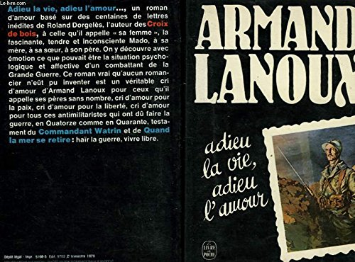 Beispielbild fr Adieu la vie, adieu l'amour. zum Verkauf von Librairie Th  la page