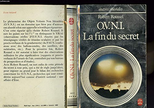 Beispielbild fr OVNI, la fin du secret (Le Livre de poche) zum Verkauf von Librairie Th  la page