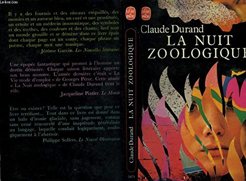 Stock image for La nuit zoologique for sale by Librairie Th  la page