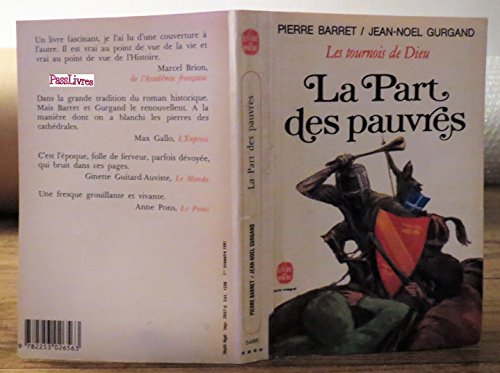 Beispielbild fr Les Tournois De Dieu II La Part Des Pauvres zum Verkauf von medimops
