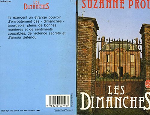 Beispielbild fr Les Dimanches (Le Livre de poche) zum Verkauf von Ammareal