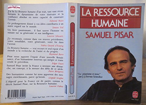 Stock image for La Ressource humaine for sale by Librairie Th  la page