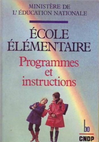 9782253037835: ECOLE ELEMENTAIRE- PROGRAMMES ET INSTRUCTIONS