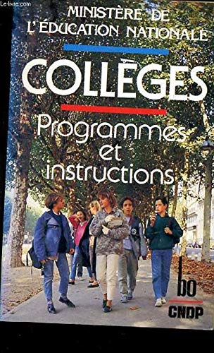 9782253038665: Collges, programmes et instructions