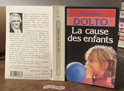 Stock image for La cause des enfants(Le livre de poche #6222) for sale by Wonder Book