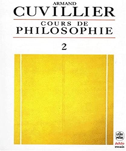 Stock image for Cours de philosophie, tome 2 for sale by medimops
