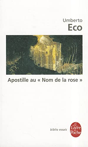 Apostille au Nom de la rose (Le Livre de Poche: Biblio essais 4068)