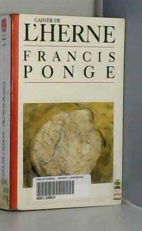 Stock image for Francis Ponge for sale by medimops