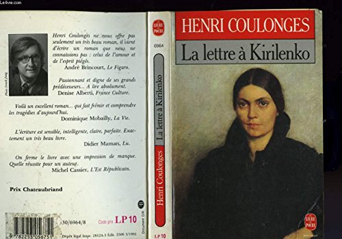 Imagen de archivo de La lettre  Kirilenko a la venta por LibrairieLaLettre2