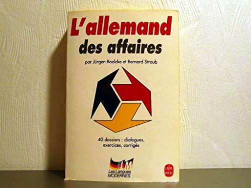 Stock image for L'allemand Des Affaires for sale by RECYCLIVRE