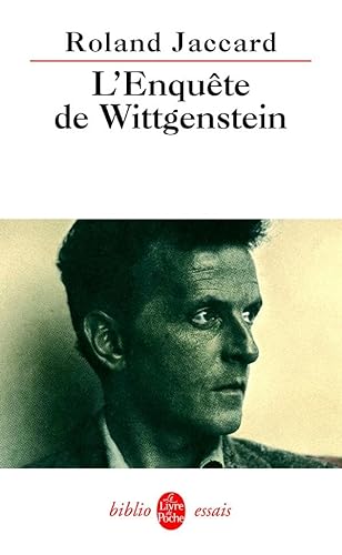 Stock image for L'enqute de Wittgenstein for sale by Librairie Pic de la Mirandole