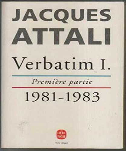 Verbatim (tome 1) (9782253137511) by Attali Jacques