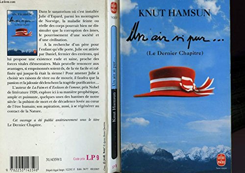 Un air si pur (9782253143598) by Hamsun, Knut