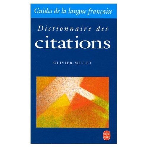Beispielbild fr Dictionnaire des citations zum Verkauf von medimops
