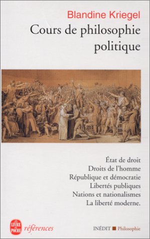 Beispielbild fr Cours de philosophie politique zum Verkauf von medimops